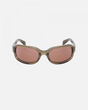 Brown Stussy Rome Sunglasses | HJRMP6029